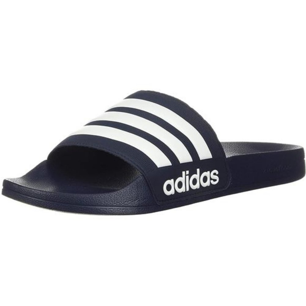 💋RESERVED: ADIDAS NAVY/ WHITE MEN'S ADILETTE SHOWER SLIDE!!!